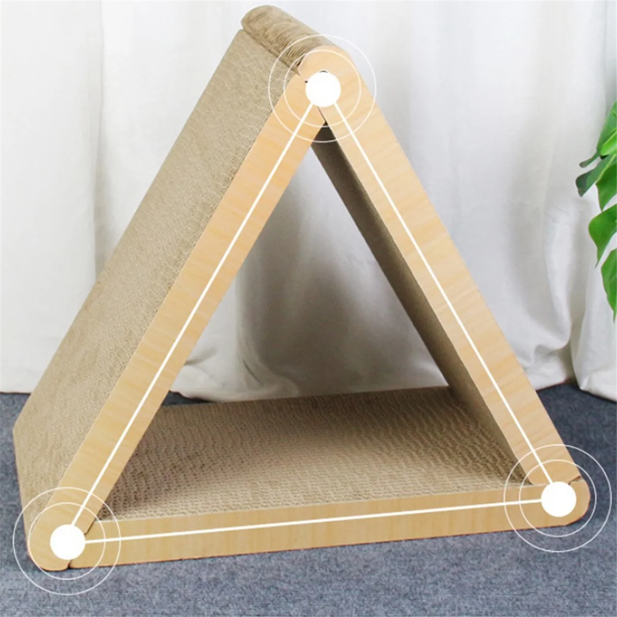 SLQZT Vertical Cats Tower Scratcher for Cats Combined Triangular 3 in 1 Scratching Post for Cats Multipurpose Cats Pet Product