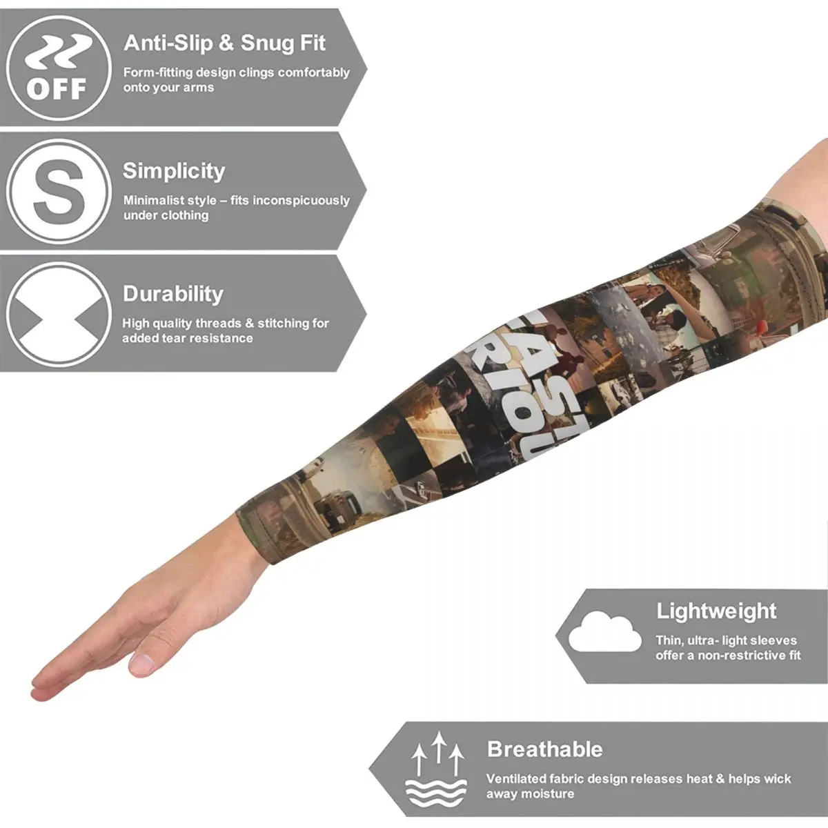 Fast And Furious - Legends - Tribute Outdoor Arm Sleeves Sun UV Protection Cover Summer Cycling Tattoo Sleeves