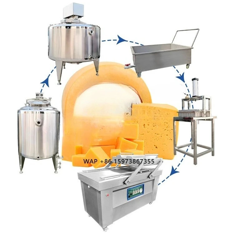 HNOC Small Scale Cheese Plant Cheddar Cheese Machine Mozzarella Cheese Make Machine Process Line