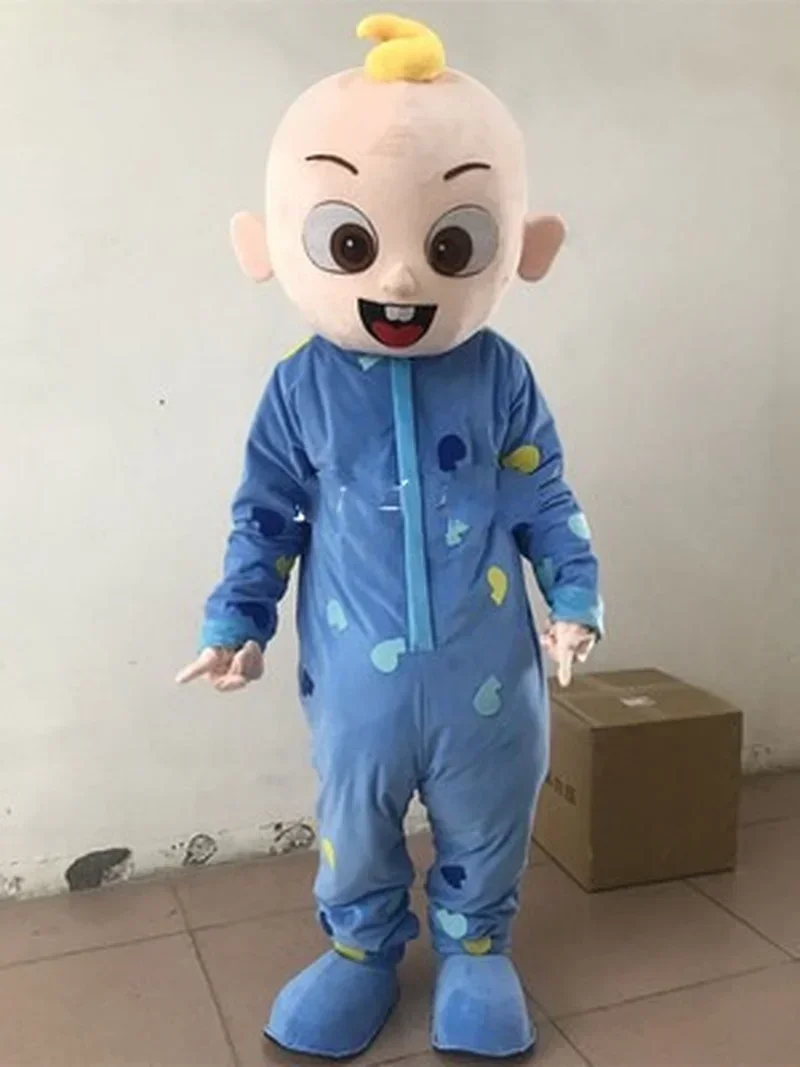 Baby JJ Junge Maskottchen Kostüm Erwachsenen Halloween Geburtstags feier Cartoon Kleidung Cosplay Geburtstags geschenk