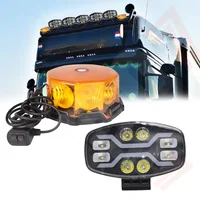 Faro LED de trabajo para camión, foco auxiliar, luces de advertencia LED con montaje magnético y modos múltiples de flash.