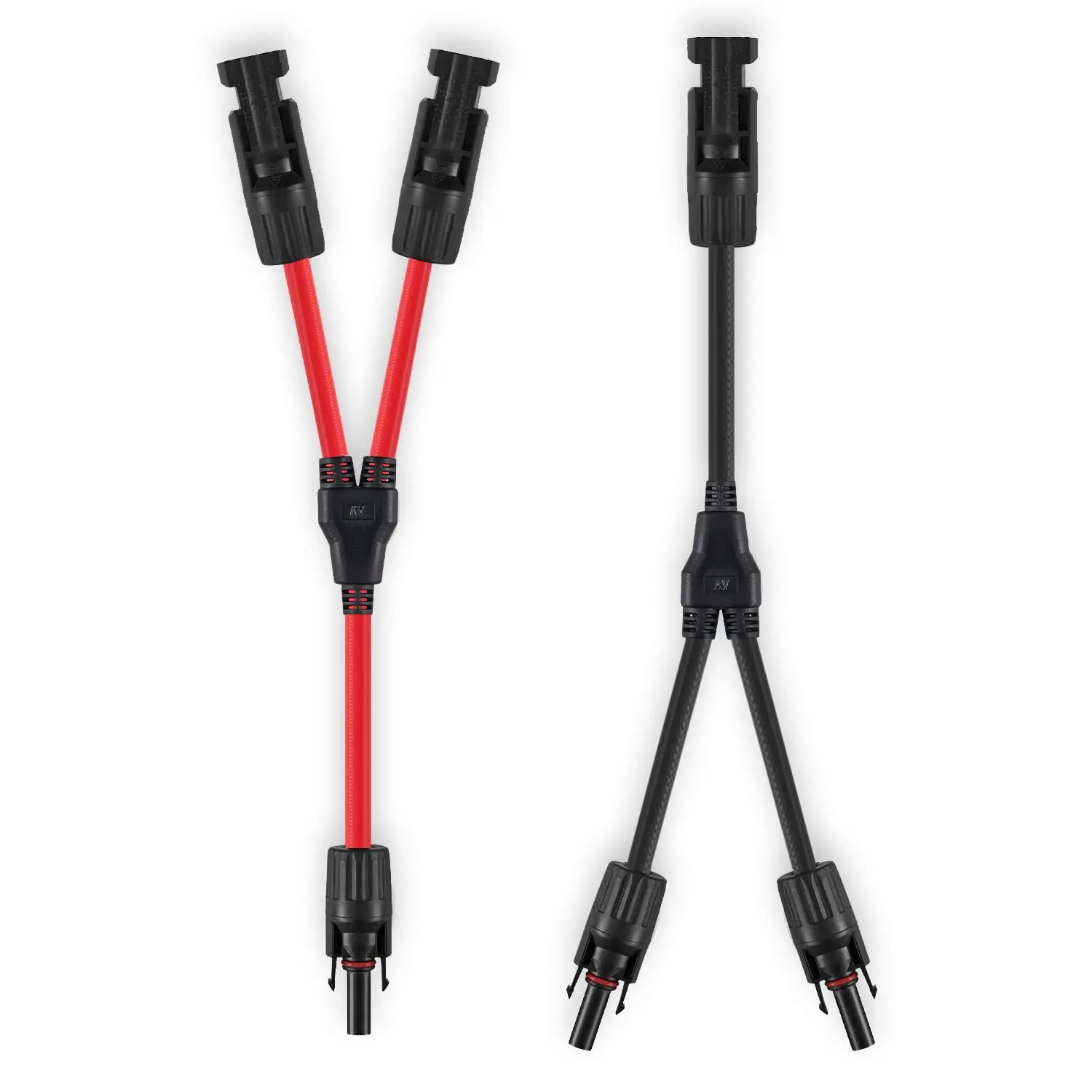 1/2pairs Solar Connectors Y Branch Upgraded Solar Panel Connector Cable Adapter Cable Wire Plug Tool Kit for Solar Panel