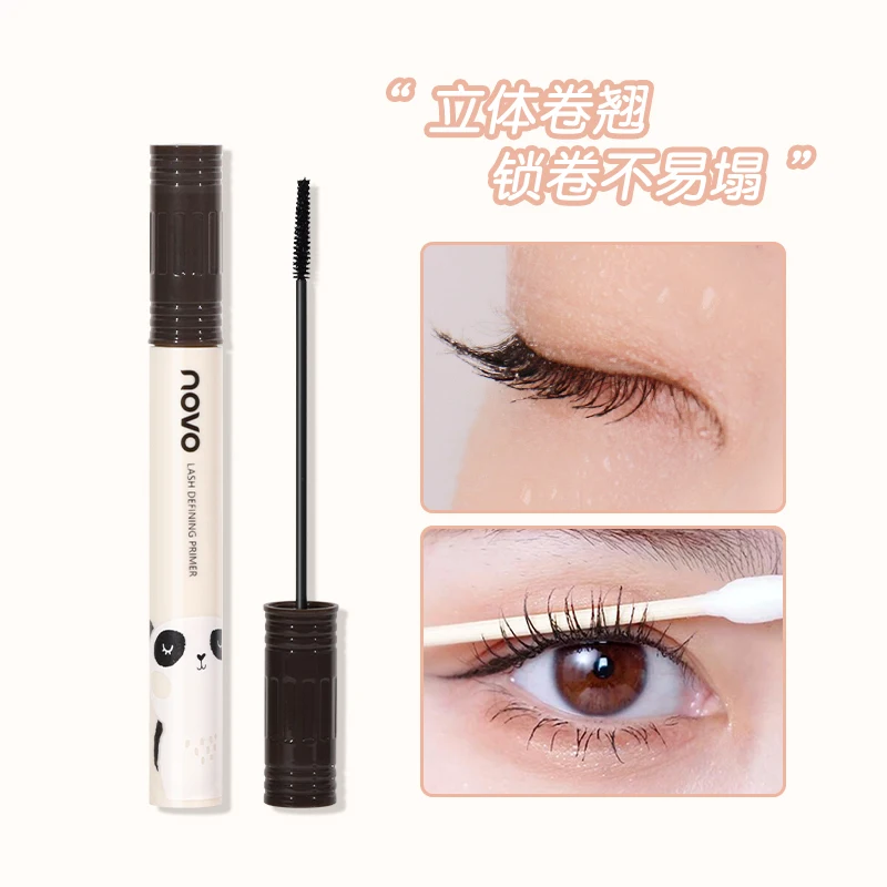 Silk Fiber Matte Mascara Makeup Ultra-Fine Brush Lengthening Eye Black Waterproof Quick Drying Nourishing Lifted Eyelash Makeup