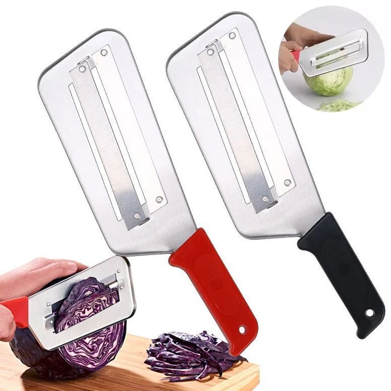 Cuchillo Multifuncional para Cortar Repollo, Cuchillo de Cocina de Acero Inoxidable, Apto para Cortar Repollo y Vegetales