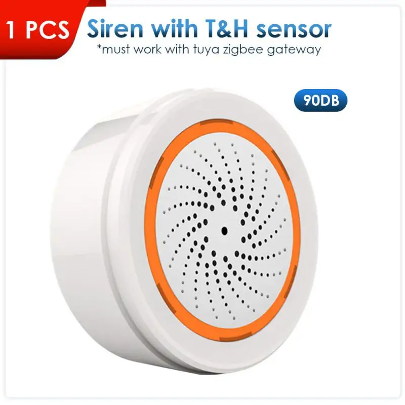 Sound Lichtsensor 90db 40m Sirene 2 in 1 Sensor USB Innen eingebaute Sirene Alarm Tuya Smart Smart Home