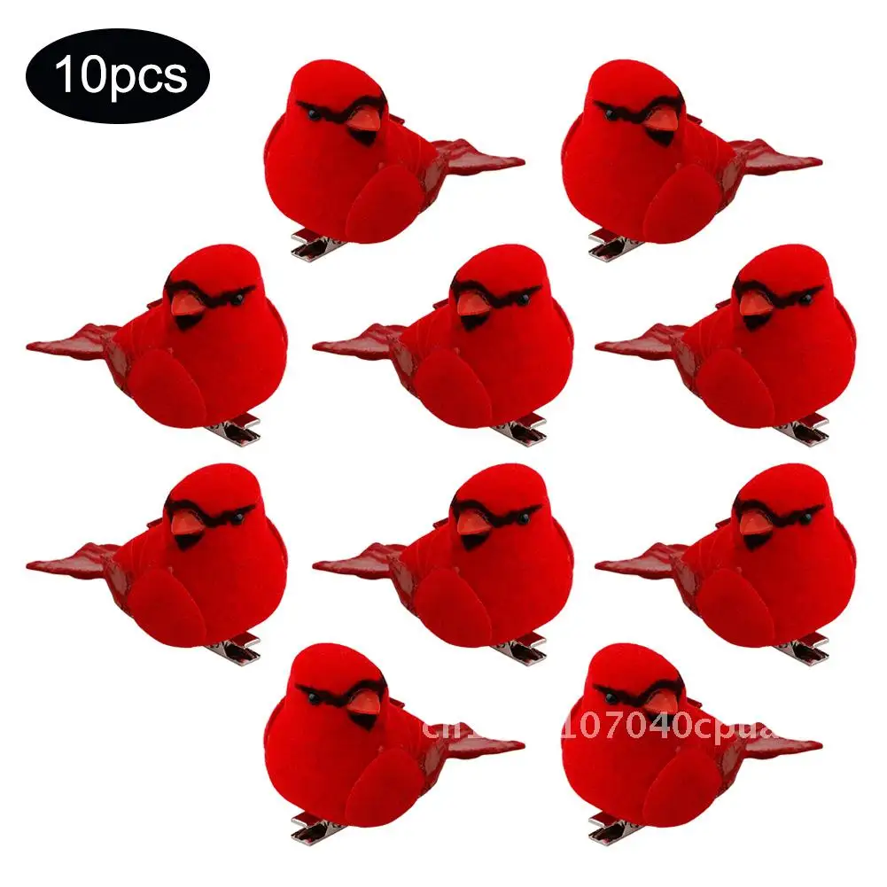 

Christmas New Decorative Pendant Red Bird Christmas Tree Pendant