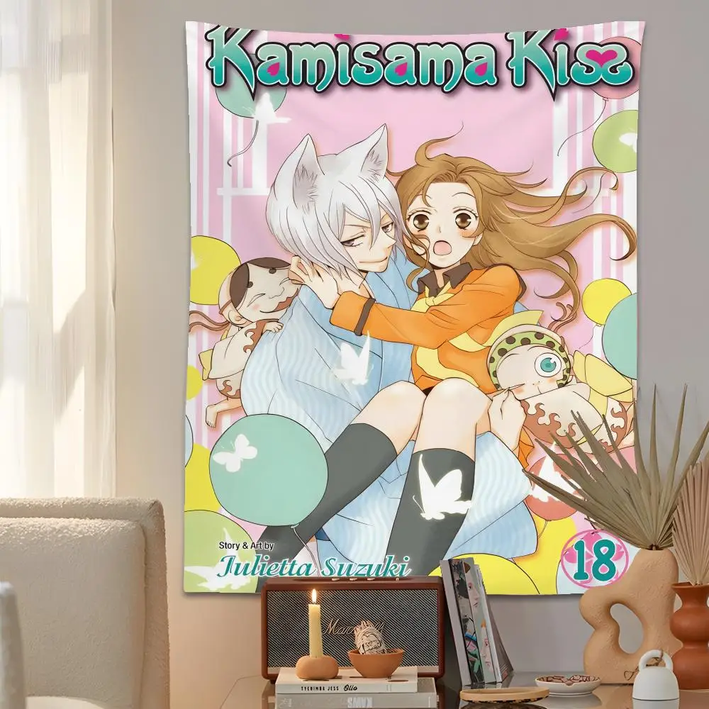 Comics K-Kamisama Kiss Tapestry Microfiber Background Art Decor For Bedroom Living Room Bar Garden Outdoor Festival Wall Decor