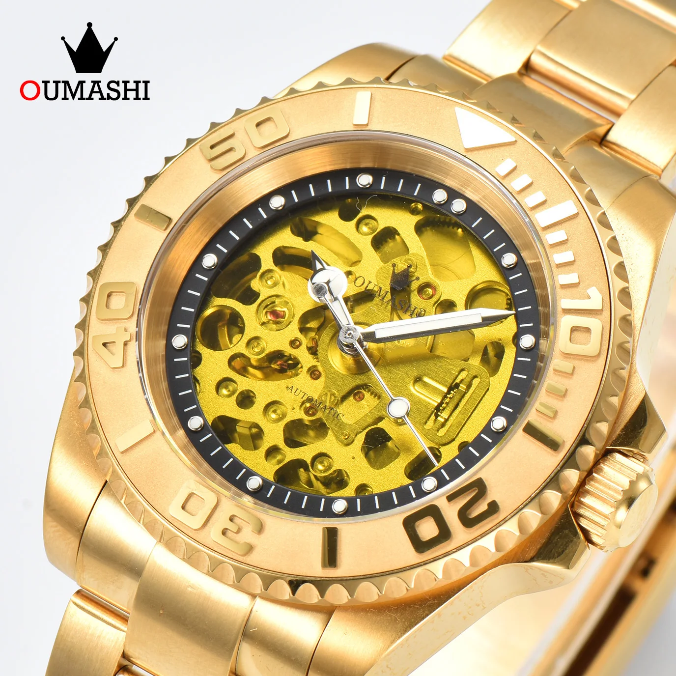 

OUMASHI-40mm Men's Automatic Mechanical Watch NH70 Movement stainless steel case sapphire glass waterproof men's luxury watch