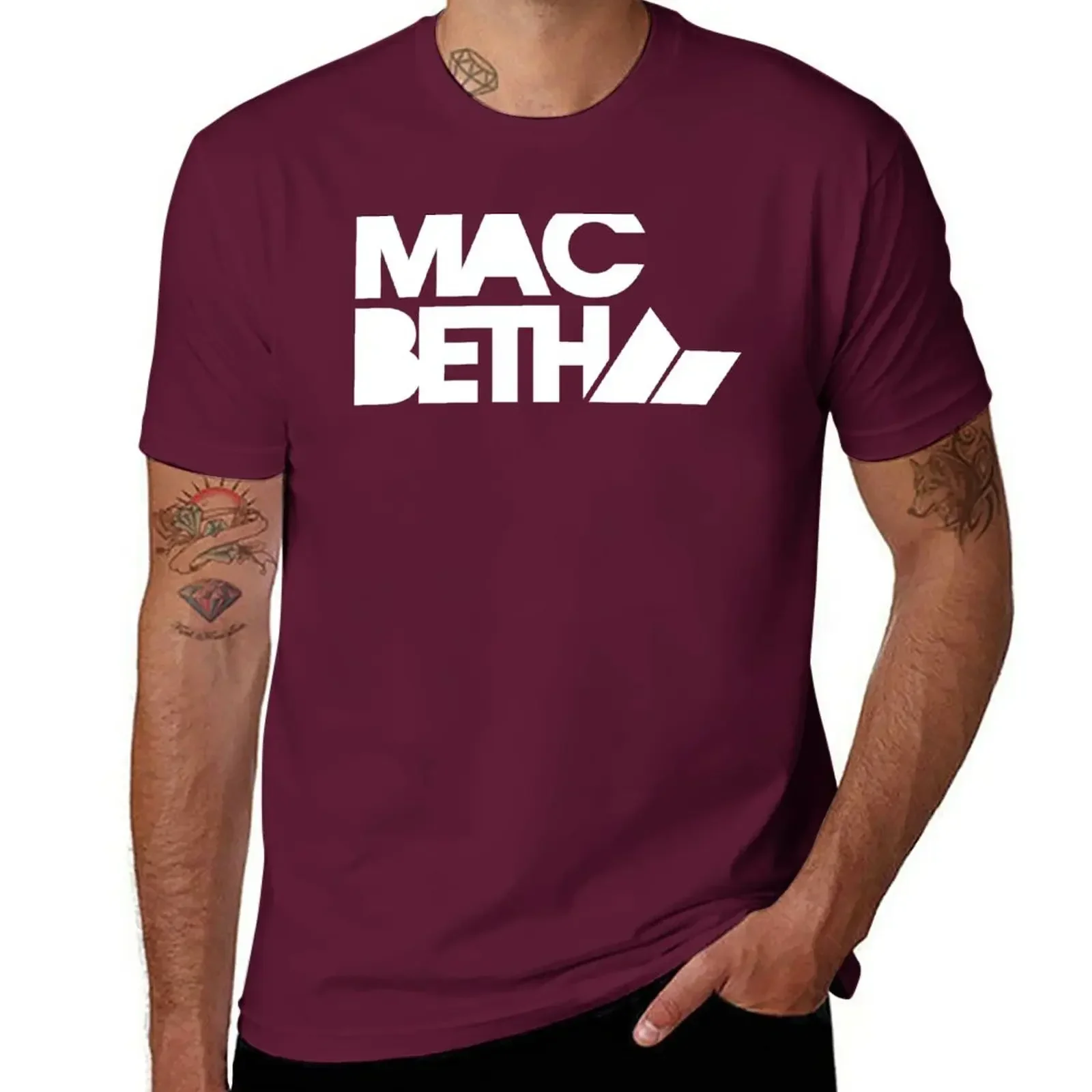 Macbeth - Stacked T-Shirt custom shirt korean fashion tees mens graphic t-shirts big and tall