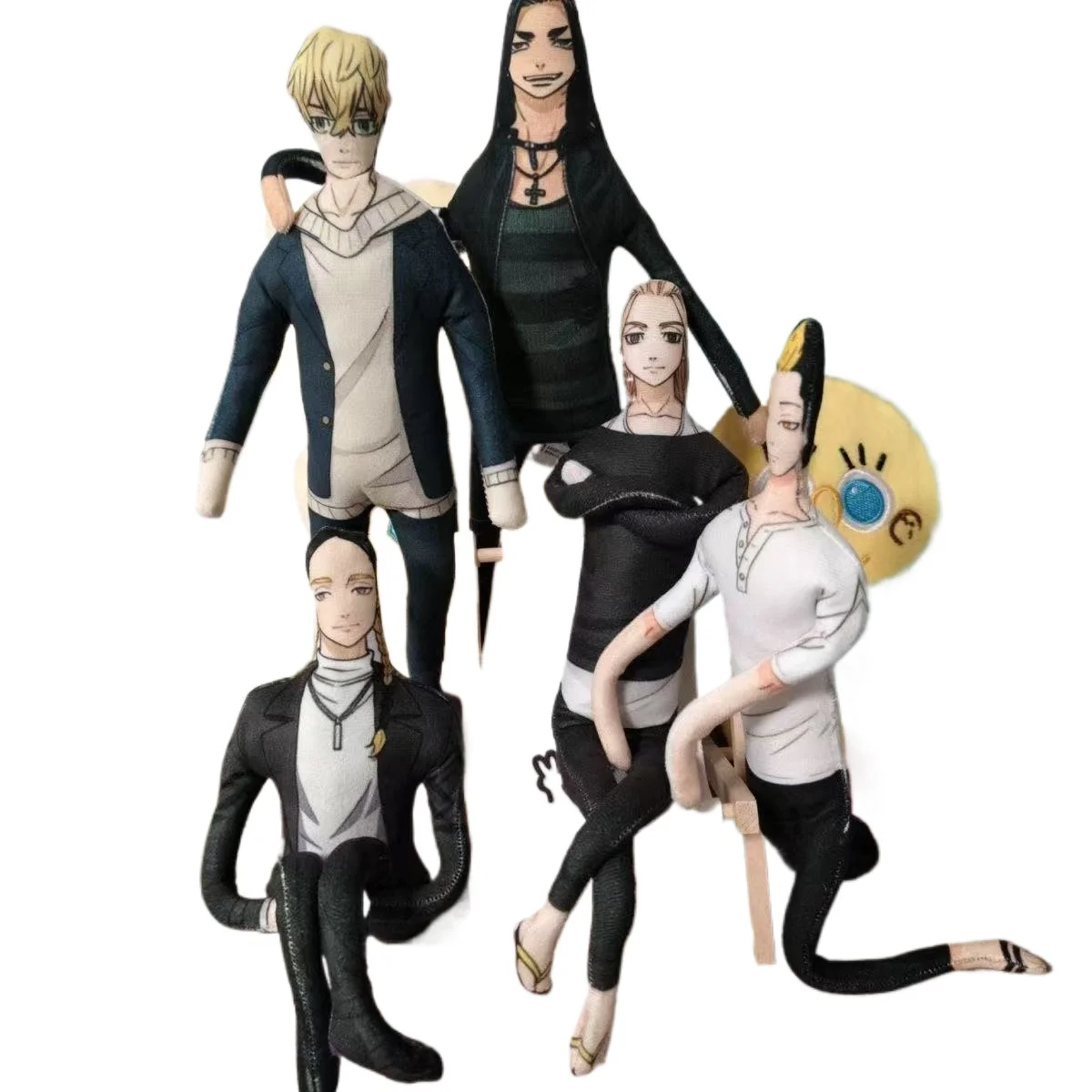 Tokyo Revengers Abstract Acg Toy Figure Mikey Funny Plush Doll DIY Movable Baji Keisuke Cotton Dolls Funny Ran Haitani Toys Gift view 6
