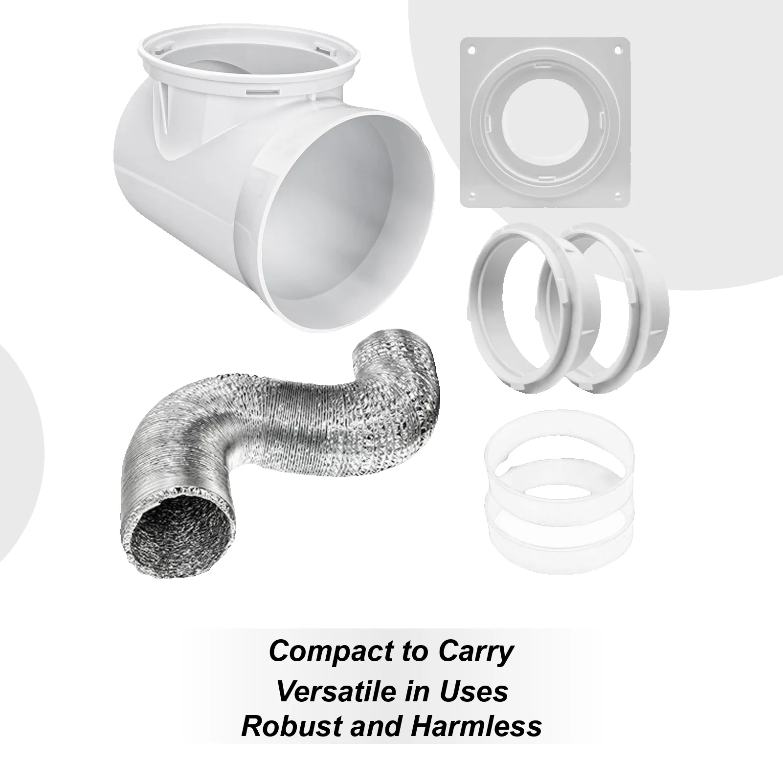 

Комплект вентиляционных отверстий для сушильной машины, портативный комплект вентиляционных отверстий для оконного кондиционера, запасные части, соединительная пластина для вытяжных вентиляторов стиральной машины