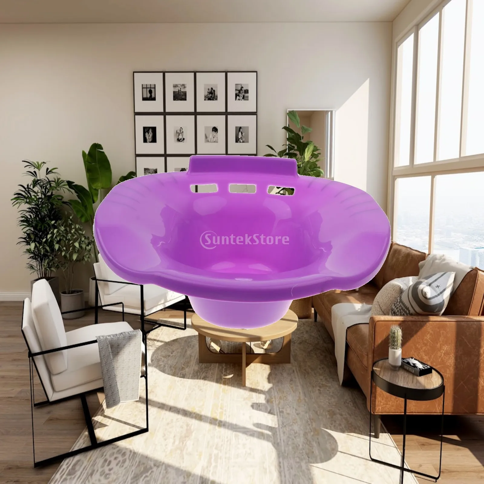 

Plastic Sitz Bath Durable Design Wide Fit Bathroom Relief Basin for Women and Post Surgery