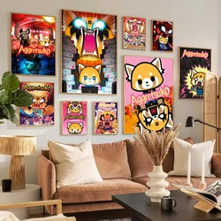 Cartoon Aggretsuko Cool Classic Movie Posters HD Quality Poster Wall Art Painting Study Nordic Home Decor