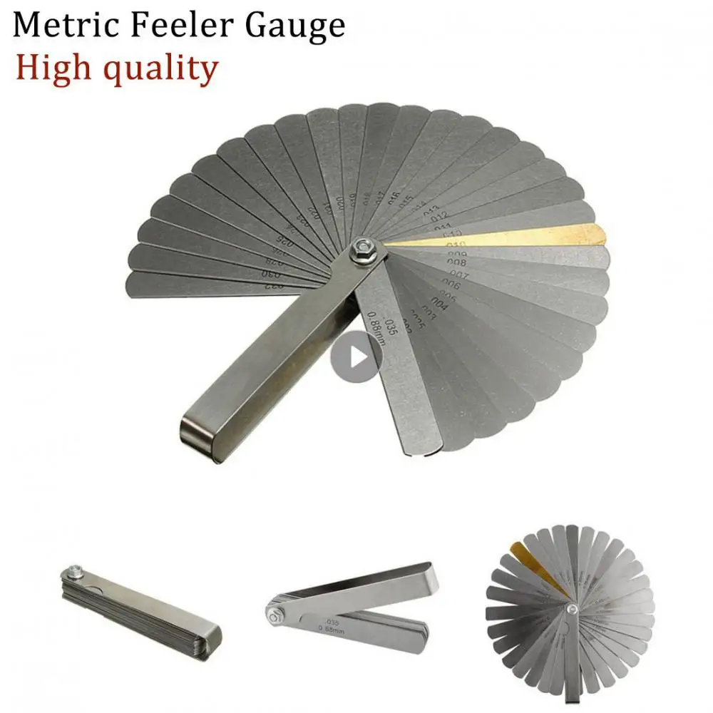 Stainless Steel Feeler Gauges Spark Plug Gauge Filler Gauge Valve Probes Metric Thickness Probe Thickness Gauge Measuring Tools