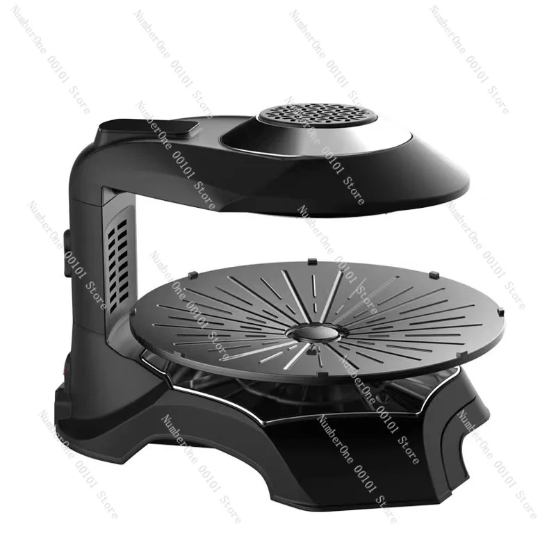 Korean electric barbecue grill BBQ multi-function smoke-free barbecue rotating infrared baking pan