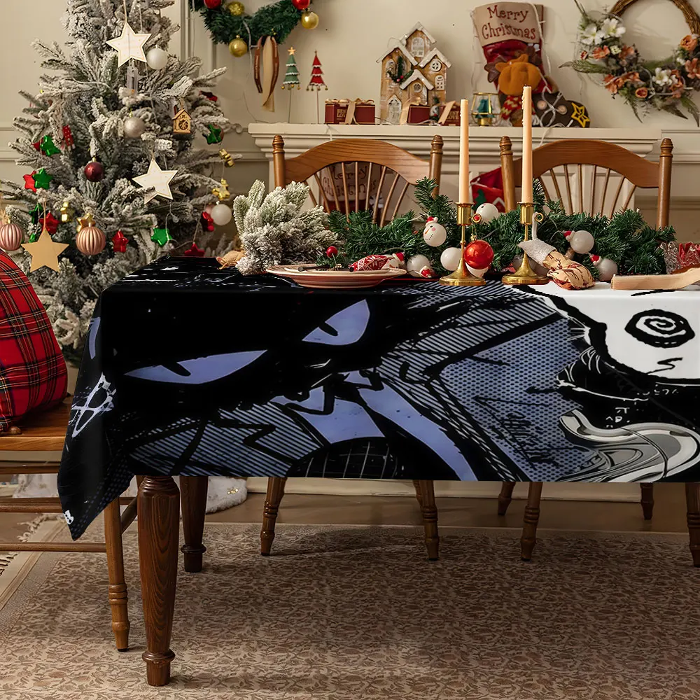 Gothic Cat Whimsy Table Cloth Waterproof Tablecloth Spill Proof Table Cloth, Wipe Clean Table Cloth for Dining Camping
