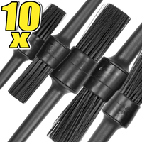 Car Air Conditioning Vent Cleaning Brush Round Head Dusting Brush Household Small Brushes Car Interior Cleanup Brushes 5pcs/set