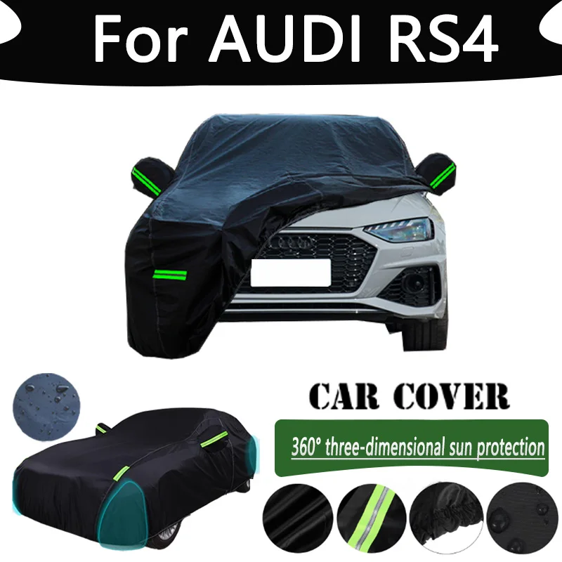 

For AUDI RS4 Outdoor Protection Full Car Cover Snow Covers Rainwater Sunshine Dustproof Scratches Car Cover