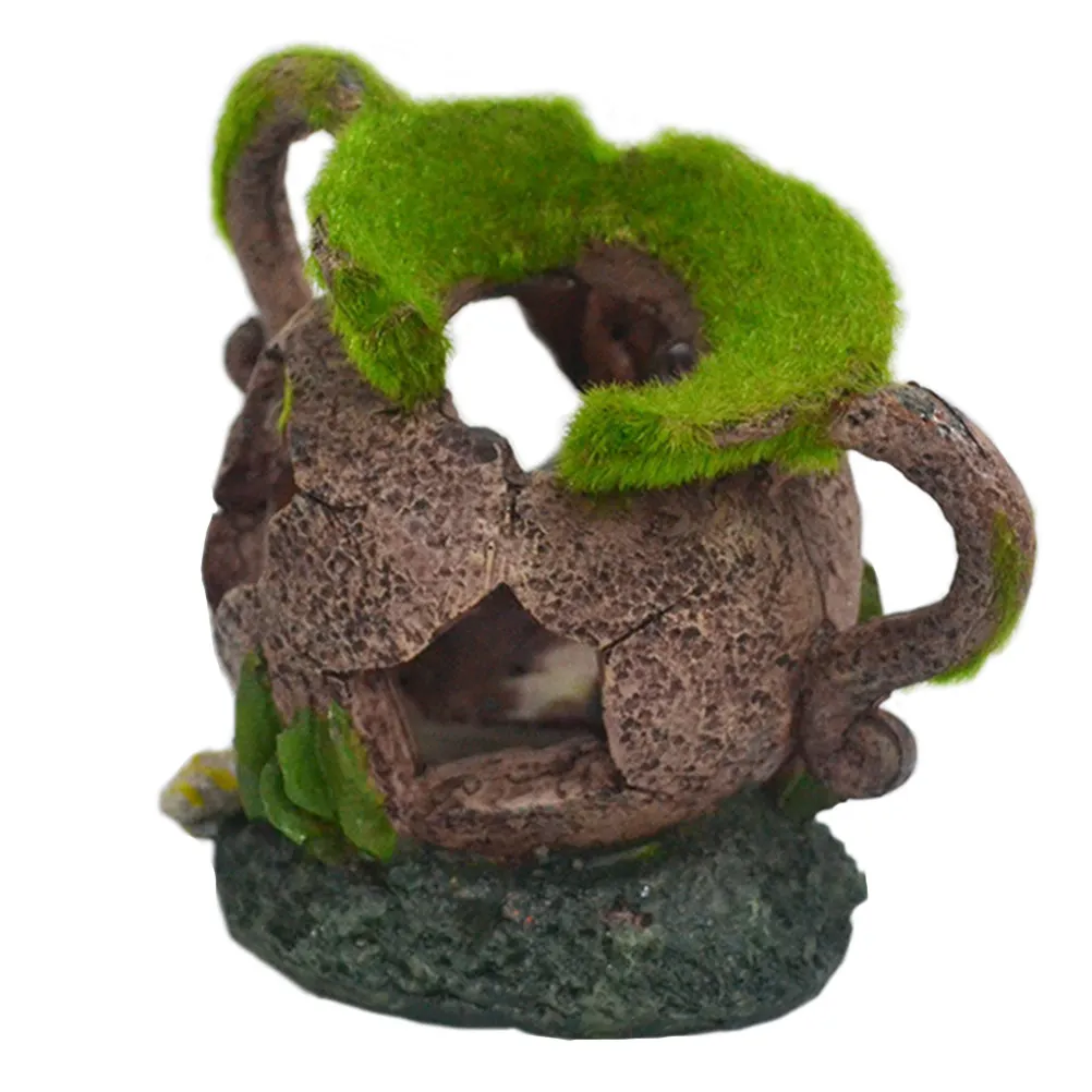 

Имитация мха для аквариума: декоративное украшение из смолы для укрытия рыб и креветок, ландшафтный элемент для аквариума, кашпо для скрытия рыбок