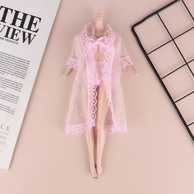 1pc 30CM Dolls Clothes Suit Doll Decoration Accessories For Kid Pretend Play Toys 1/6Doll Lace Underwear Bra Briefs Pajamas Set