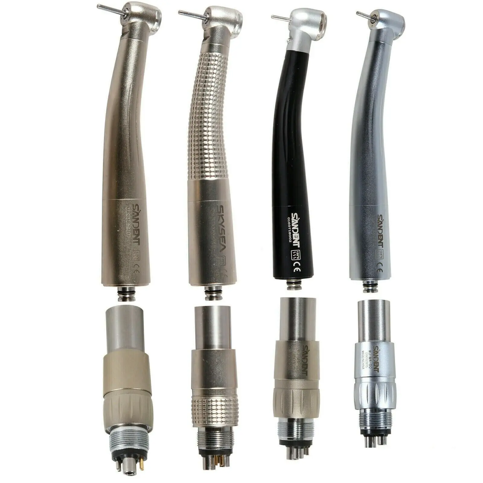 4 Types NSK Style Dental High Speed/E-generator/Fiber Optic LED Handpiece 4/6Hole Quick Coupler