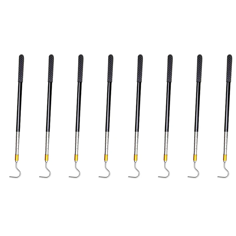 

TFORU-8Pcs 61Inch Snake Hook Reptile Catcher Stick Pole,Snake Handling Tool Kit