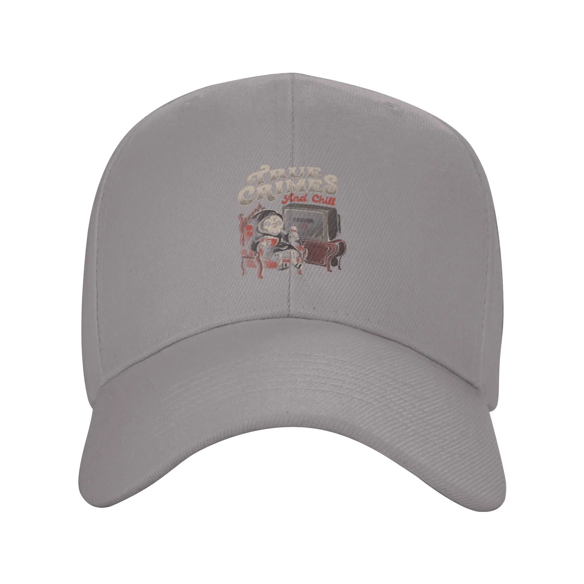 Hot Sale True Crimes and Chill Baseball Cap  Trendy Gift Brand Men Caps  Urban Commuting Brand Men Caps