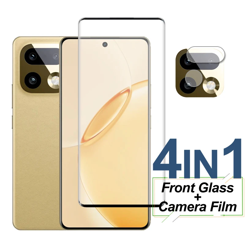 Protetor de Tela de Vidro Temperado de Cobertura Total para Realme 16 Pro Plus, Filme Protetor de Lente de Câmera para Realme 16 Pro Plus