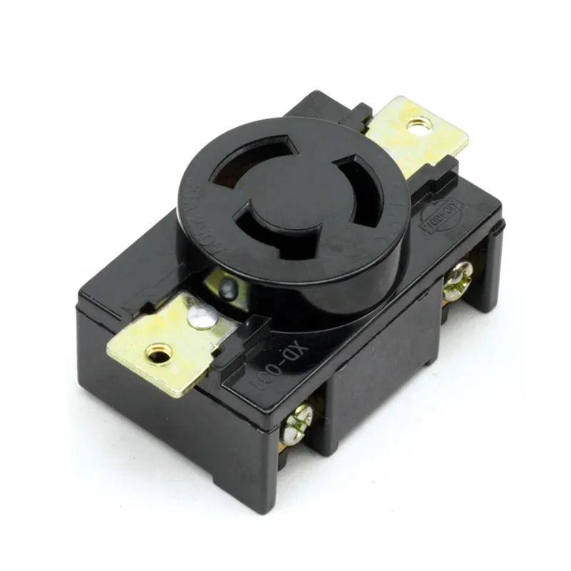 American Standard 3 Hole Latch Type Anti Falling Socket 30A American Drop Type Assembled Industrial Socket