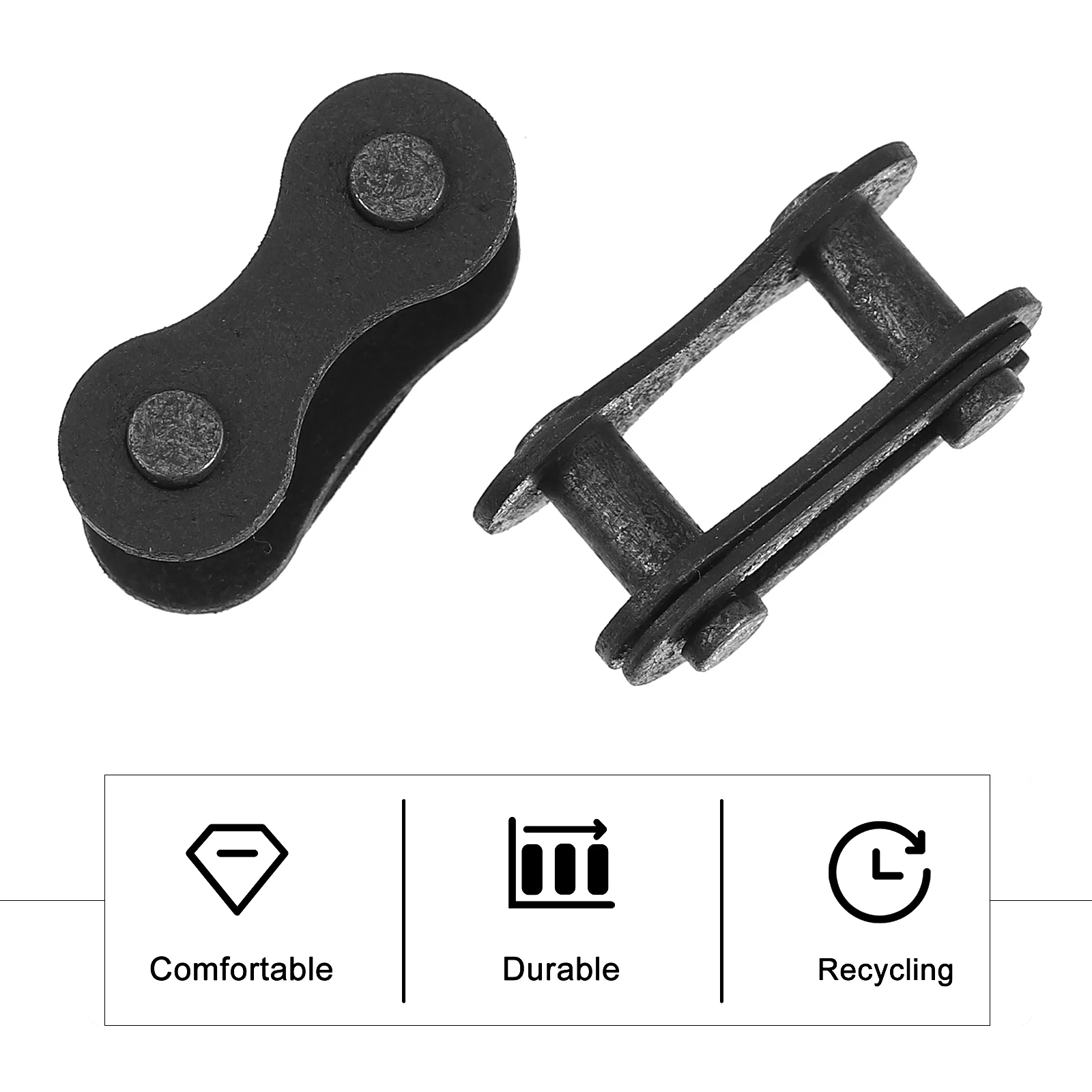 

100pcs Bike Chain Joint Replacement Buckle Connector Adapter Link Durable Quality Smooth Surface Mountain Bike Repair
