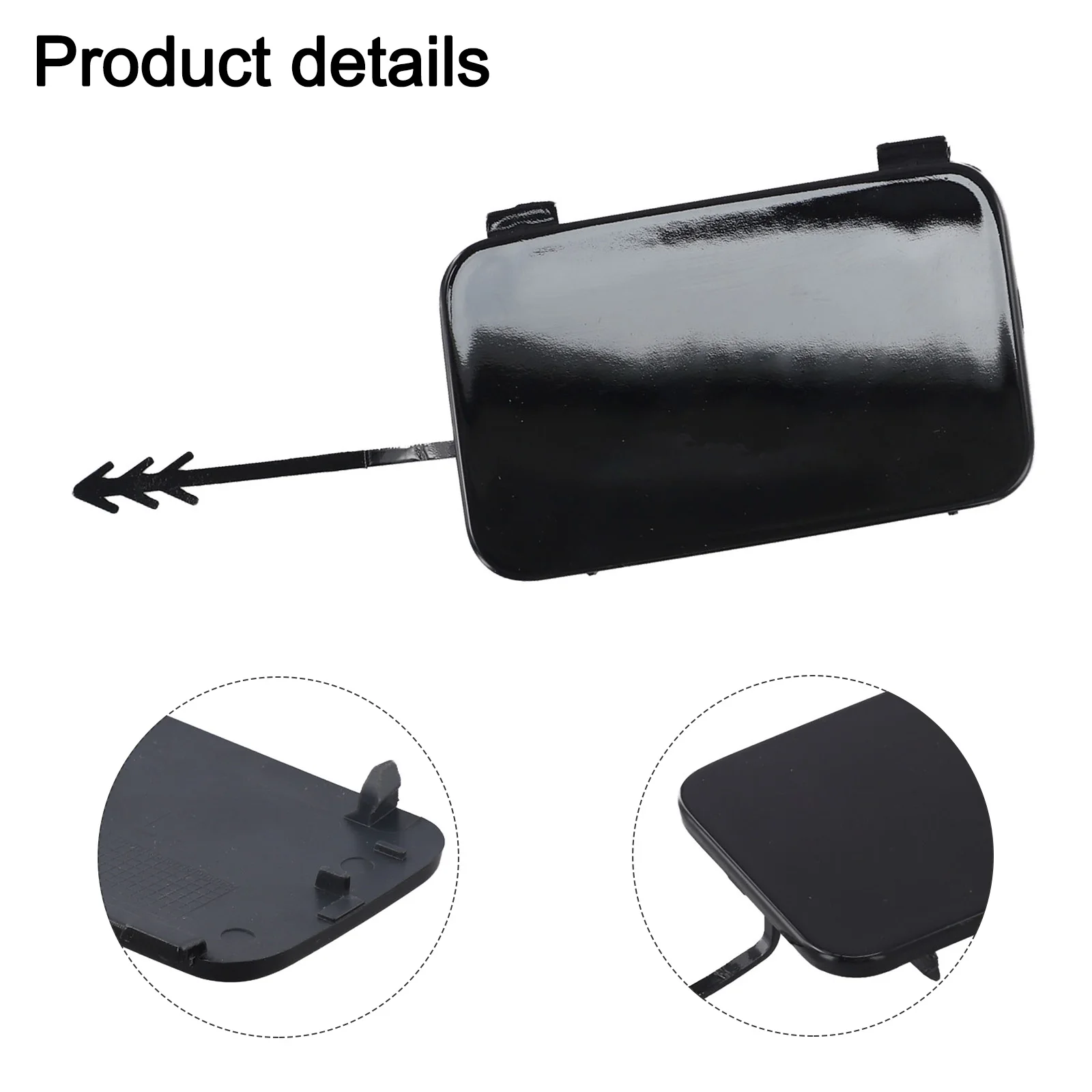 

Задняя крышка буксировочной проушины Крышка буксировочной проушины для ремонта автомобиля Черный пластиковый материал Деталь автомобиля, совместимая с Q5