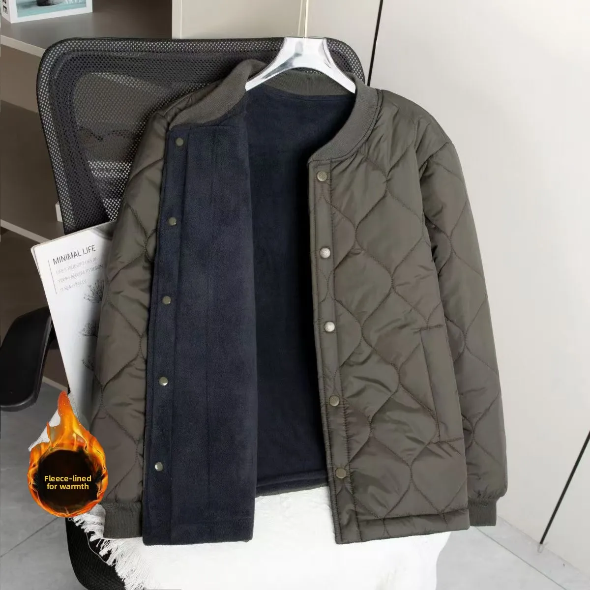 

Мужское хлопковое пальто Thiened Fce ort Cotton Jaet, осень-зима 2022, новое хлопковое пальто с внутренней стороны папы, морозостойкое пальто среднего возраста...