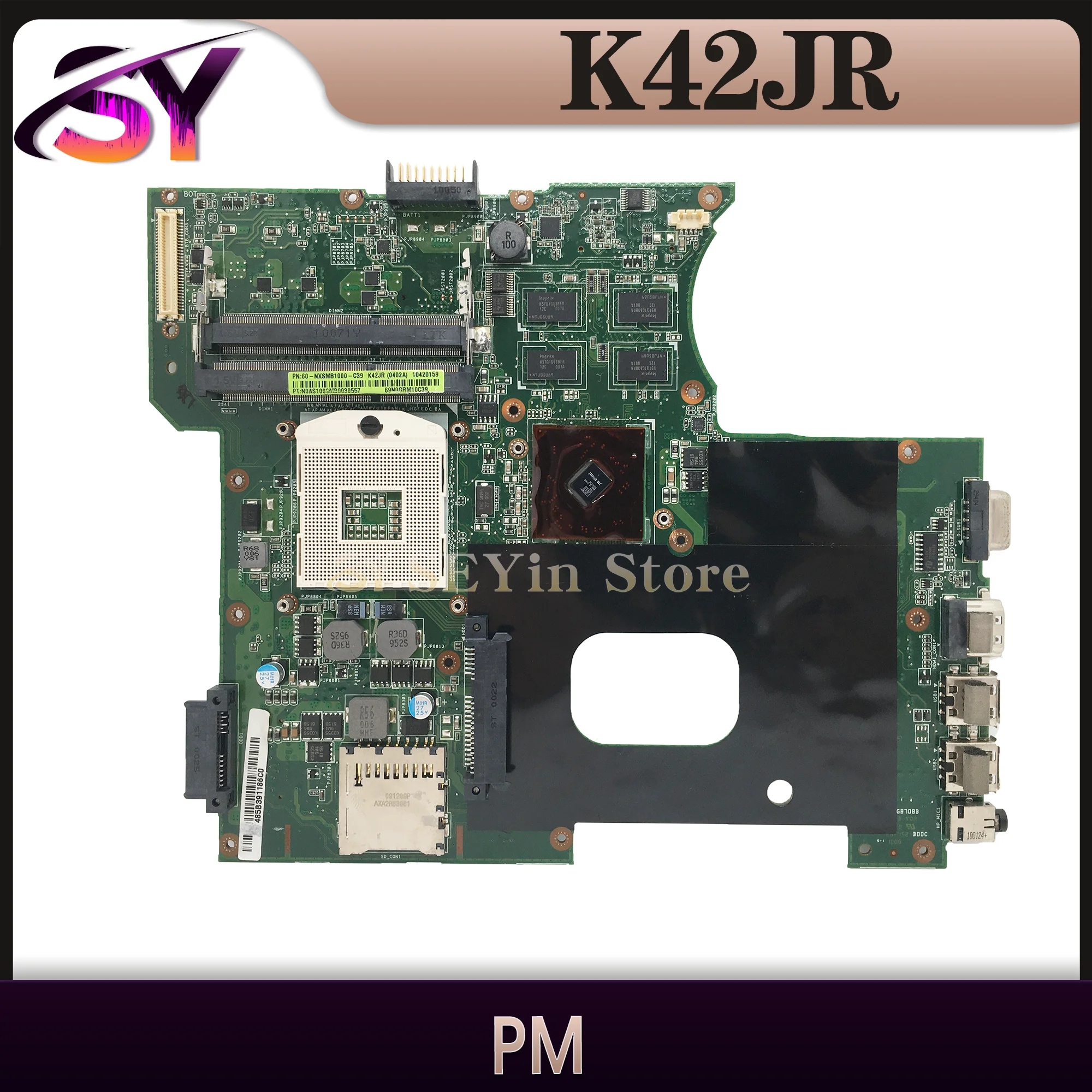 Mainboard K42JC K42JR K42JY K42JZ K42JE X42J A42J K42J A40J Laptop Motherboard HD5470 HD6470 HM55 MAIN BOARD