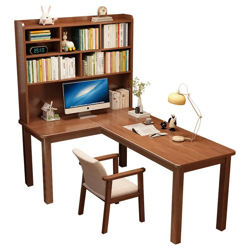 

North American solid wood desk, household double long writing desk, simple computer desk, primary and secondary school