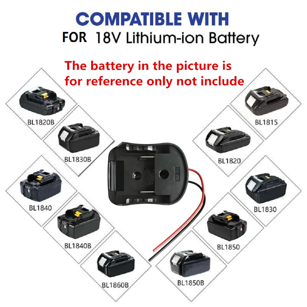 for Makita 18V Li-ion Battery Adapter Converter DIY Adapter Power Tool Convert for BL1830 BL1840 BL1850 BL1860 BL1815 BL1820