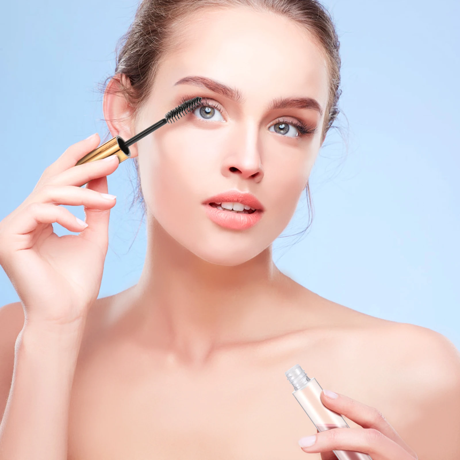 

10pcs 10Ml Empty Mascara Tubes Transparent Refillable Bottles For Eyelash Cream Liquid Container Packaging With Wand