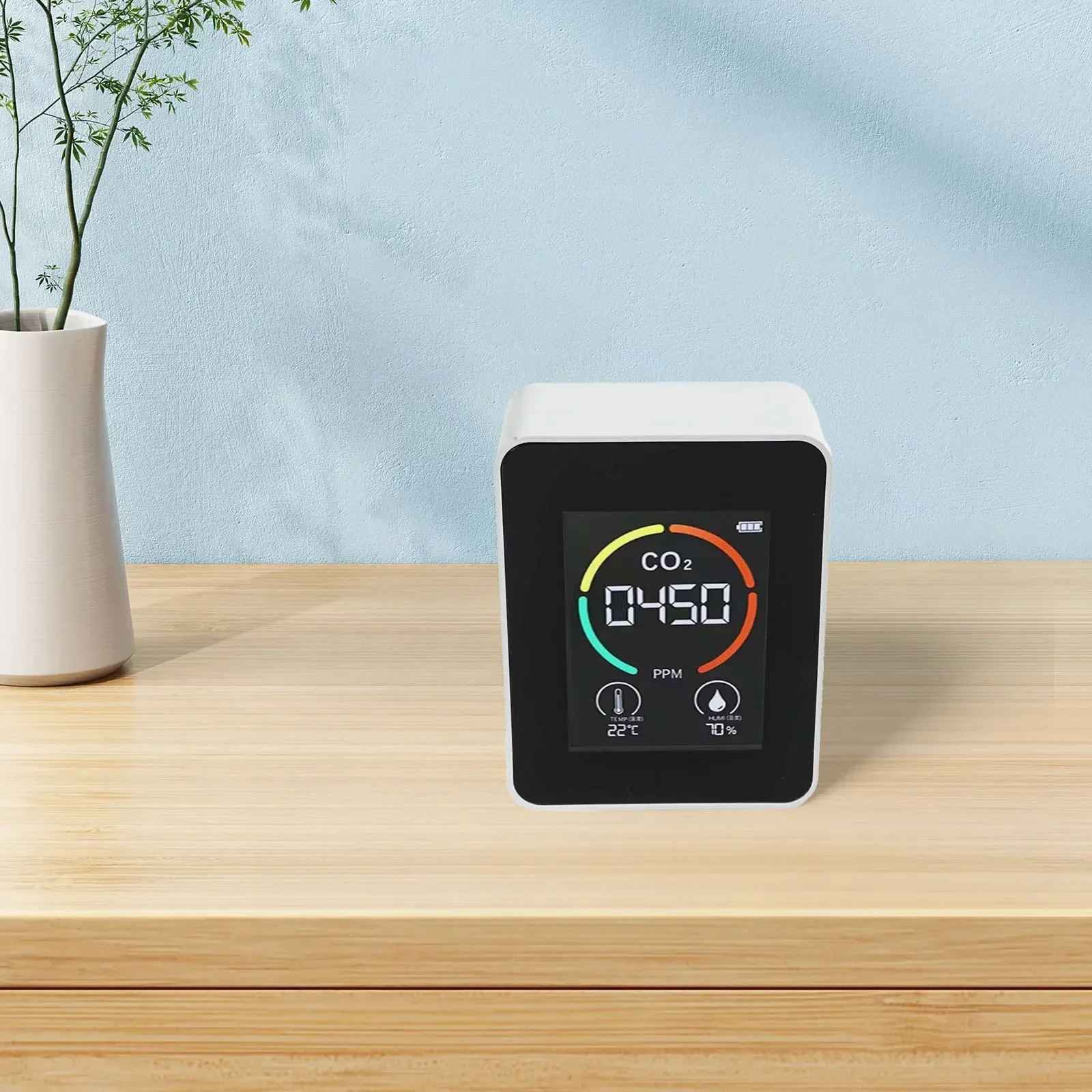 

Indoor Quality Monitor Automatic Calibration Carbon Dioxide Detector Real-time Data Display For Gas Detector 90*60*30mm