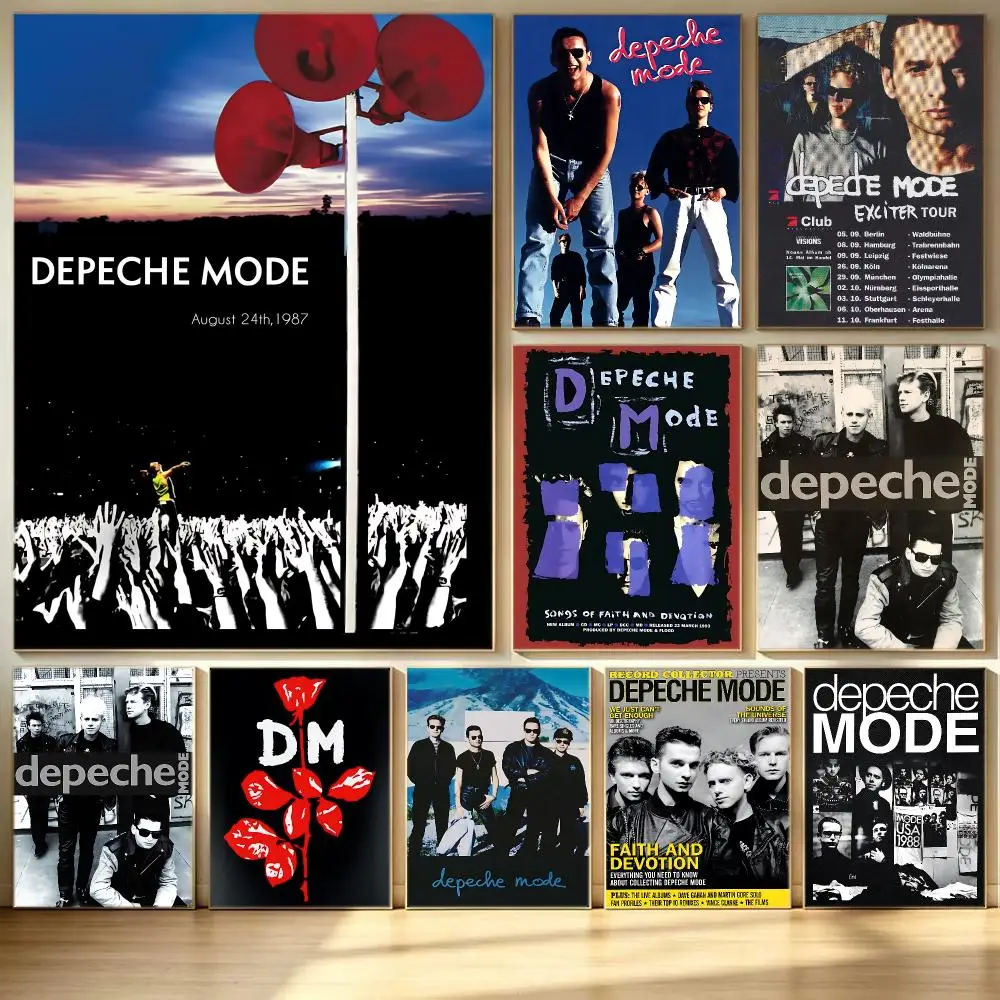 band Depeche Mode Poster Poster HD  Printing Soothing and Cream Style Home Decor for the Living Room cafes Gift Giving