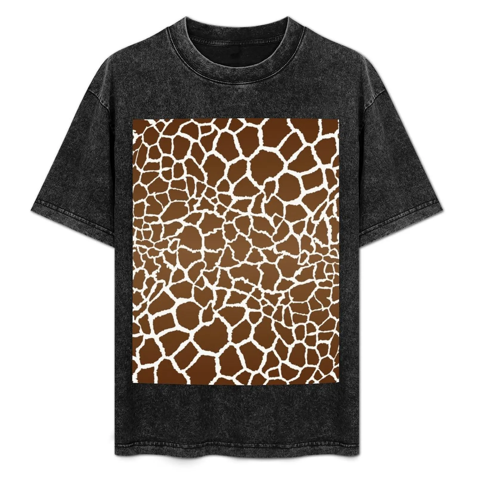 

Giraffe print T-Shirt T-shirts oversize anime stuff fashion shirts mens white t shirts