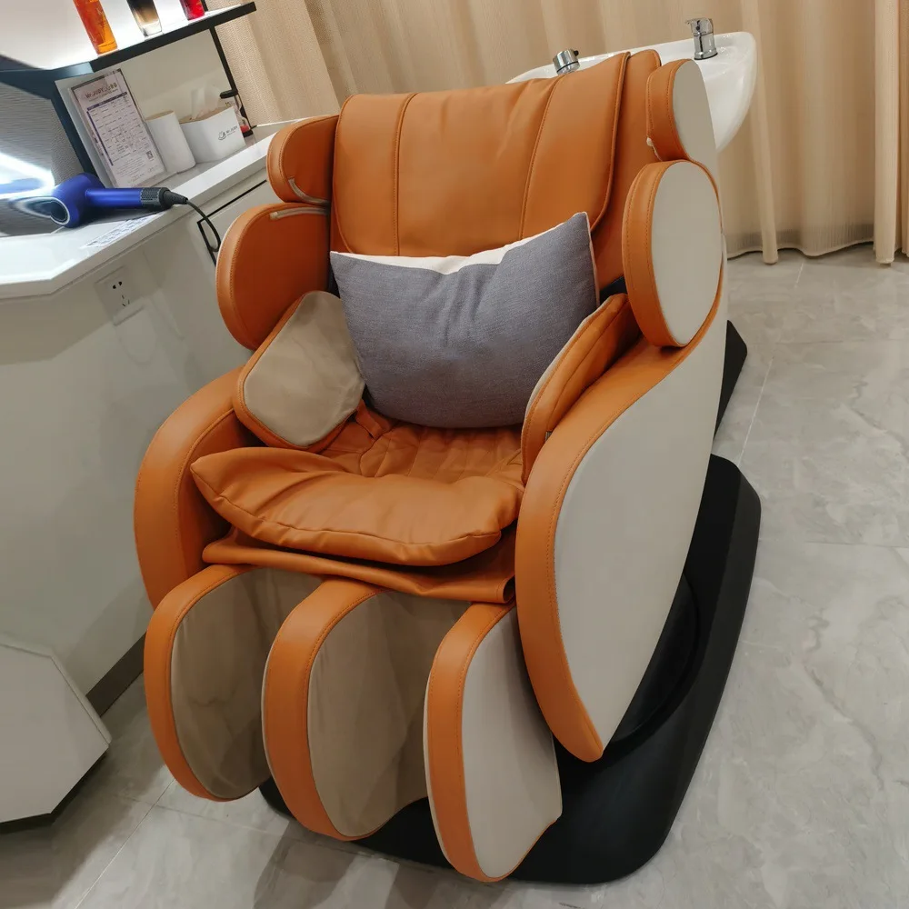 Thai treatment shampoo bed Barber shop Hair salon Beauty salon Electric massage bed Rotating blow washing integrated