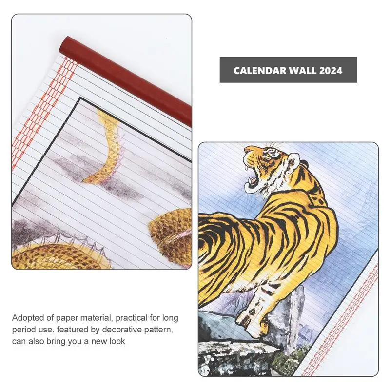 Chinesischer Kalender Nachahmung Bambus hngen Tapete Drachen jahr neues  monatliches Bro traditionelle Schriftrolle hngenden Kalender - AliExpress  21