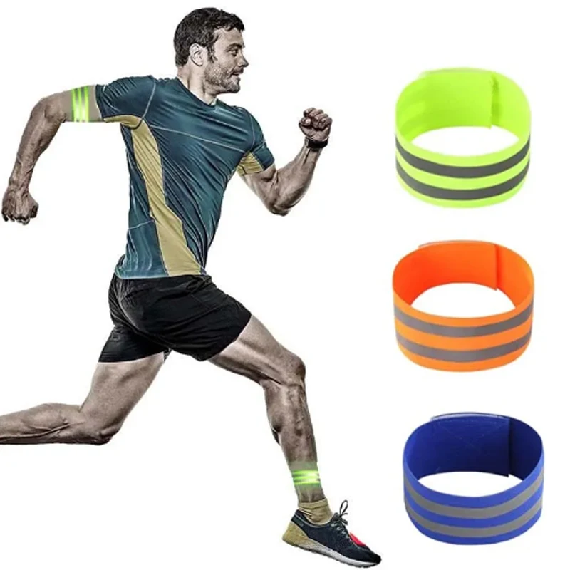 Reflective Bands For Wrist Arm Ankle Leg High Visibility Reflect Straps For Night Walking Cycling Running Safety Reflector Tape