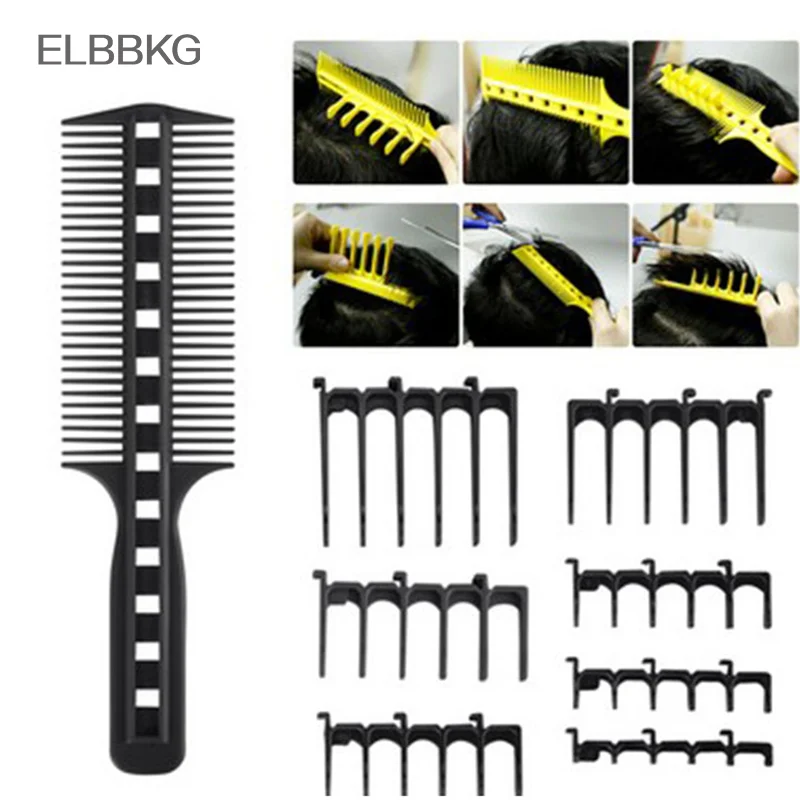 

Men Hair Trimming Template Curved Plastic Hair Line Up Tool Taper Guide For Clipper Diy Home Haircut Ruler Band Limit Comb