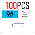 100 piezas Talla 9