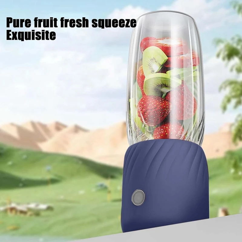 Portable Blender Rechargeable Mini Juicer, Handheld Mini Personal Fruit And Vegetable Electric Juicer, Easy Install 2