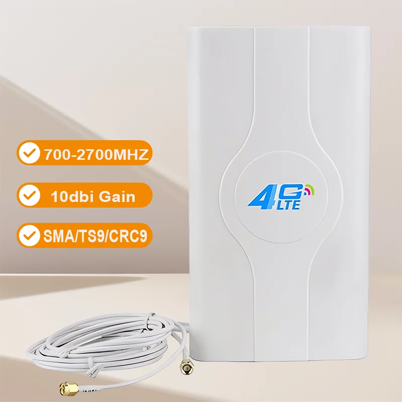 

700-2700 МГц 4g LTE Dongle Модем Маршрутизатор Панельная Антенна SMA/TS9/CRC9 Внешняя улучшенная сетевая антенна