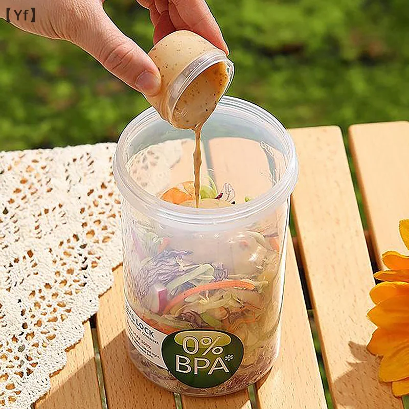 Breakfast Fruit Oat Yogurt Salad Cup With Lid And Spoon Food Seal Storage Bento Box Fitness Fat-Reduced Taper Bowl