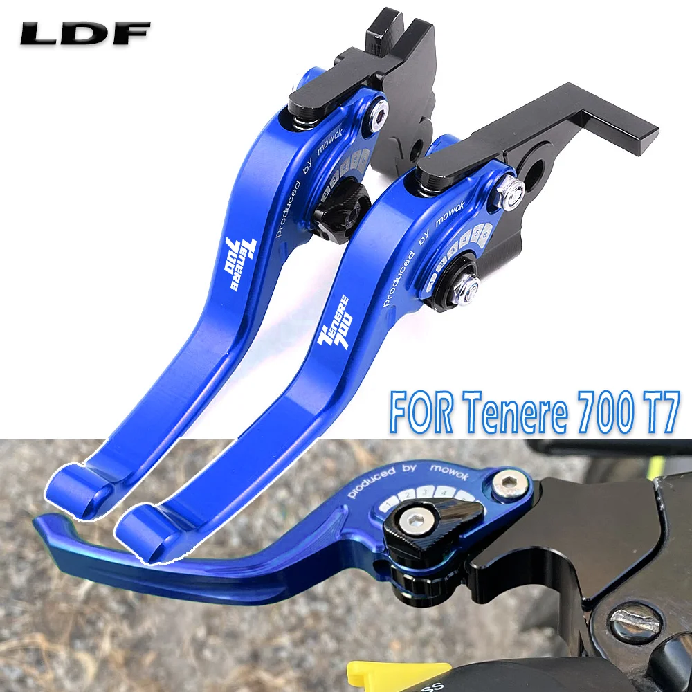 

Подходит для Yamaha Tenere700 T7 Rally Tenere 700 XTZ700 2019-2025, аксессуары для мотоциклов, регулируемые короткие рычаги тормозной муфты, новый T7