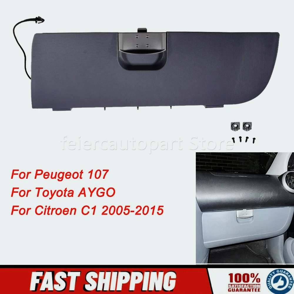 Reemplazo la tapa la guantera para Peugeot 107 Toyota AYGO Citroen C1 2005-2015 para conducción a la