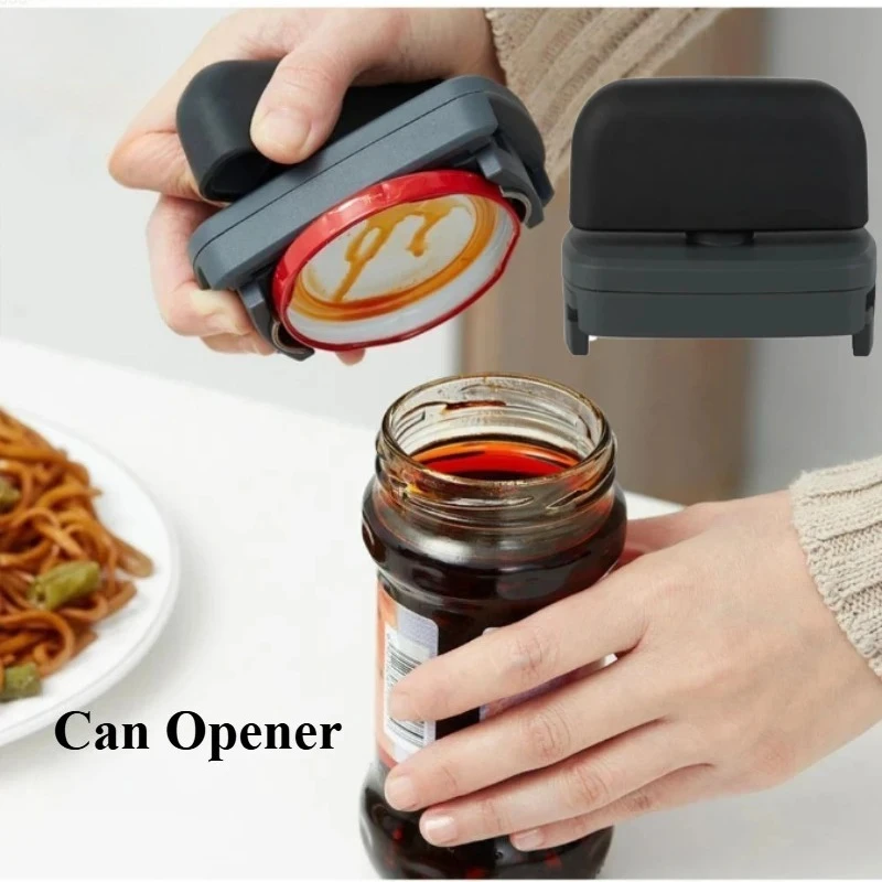 Huohou Can Opener Labor-saving Unscrew Lid Multifunctional Opener Home Adjustable Rotating Bottle Kitchen Glass Opener